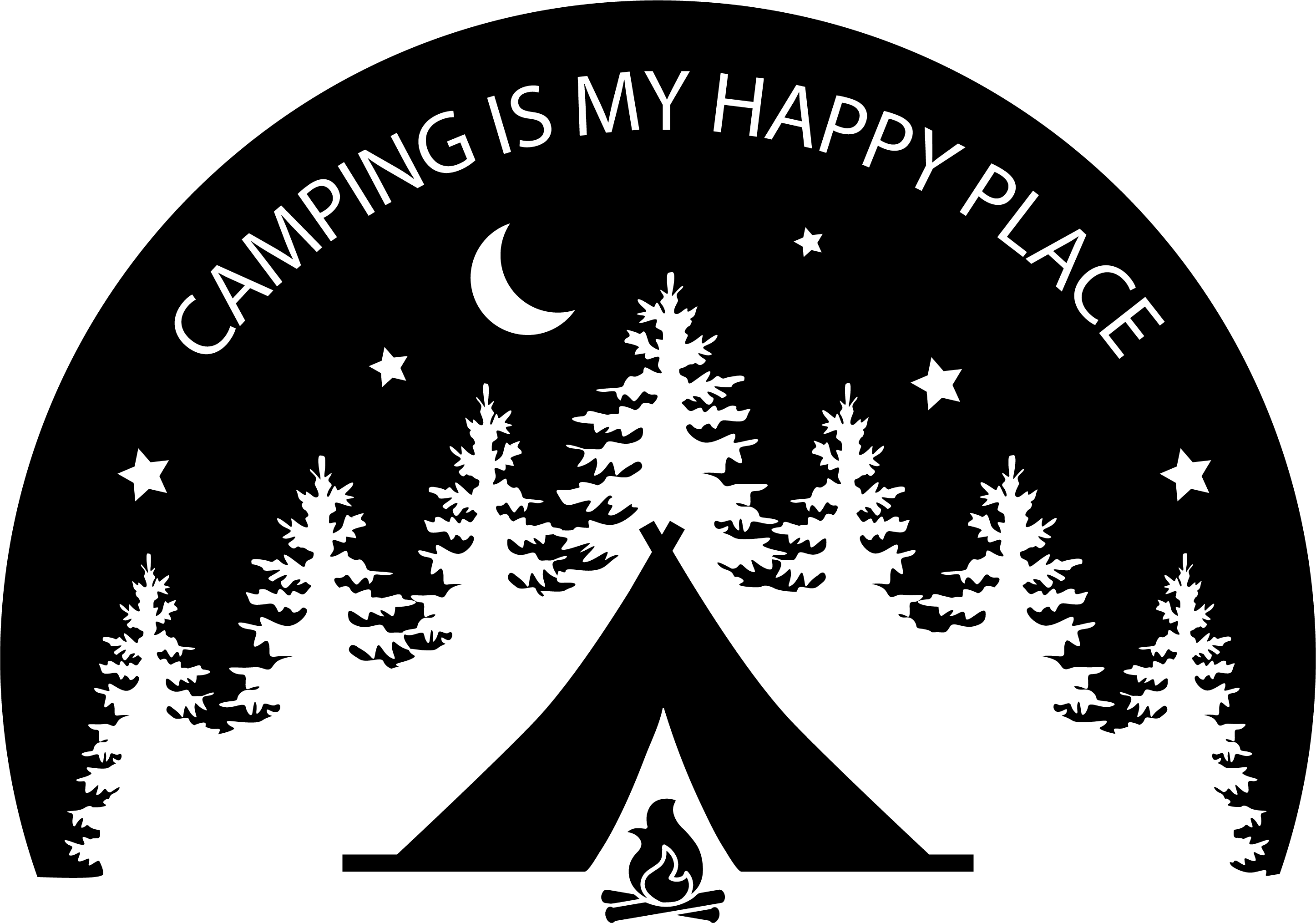 Camping is my happy place